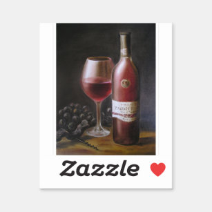 Sticker Vin rouge
