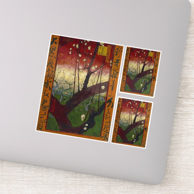 Sticker Vincent Van Gogh - Arbre à prune floraison (Détail)