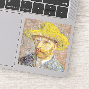 Sticker Vincent van Gogh - Autoportrait avec Casquette de