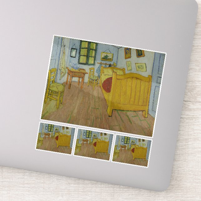 Sticker Vincent Van Gogh, Chambre à Arles, 1ère version (Détail)
