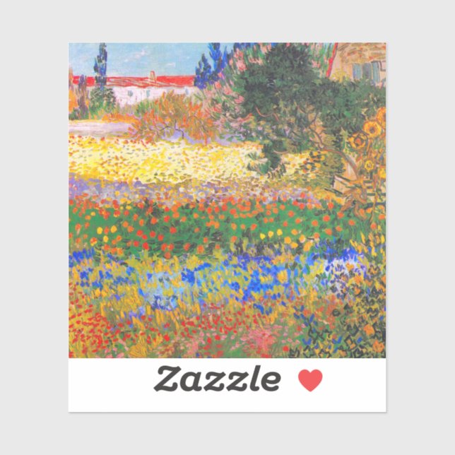 Sticker Vincent Van Gogh Flower Garden (Feuille)