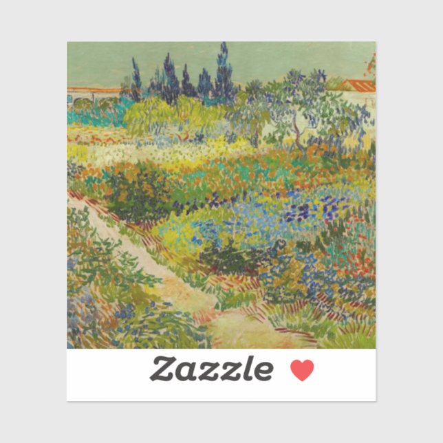 Sticker Vincent Van Gogh Garden (Feuille)