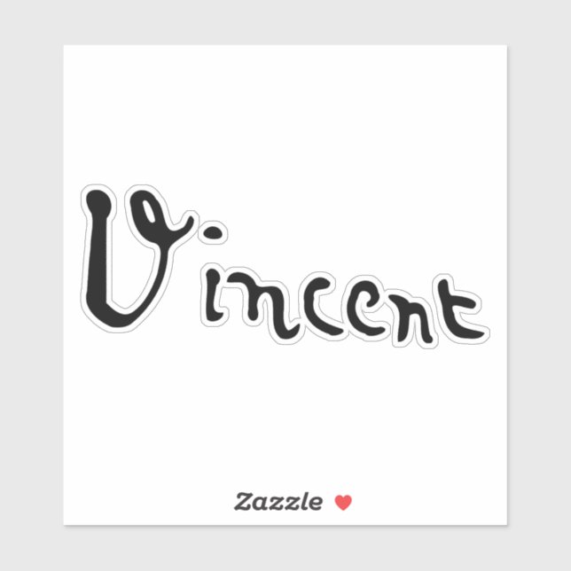 Sticker Vincent Van Gogh Signature (Feuille)