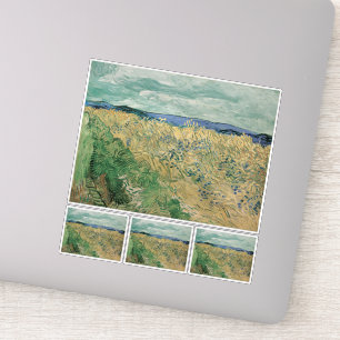 Sticker Vincent Van Gogh, Wheatfield Avec Cornflowers