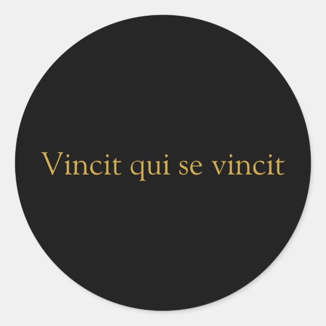 Sticker Vincit qui se vincit (Devant)