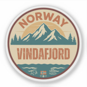 Sticker Vindafjord, Norvège Norvège