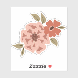 Sticker Viney naturel Floral Vins verts Motif