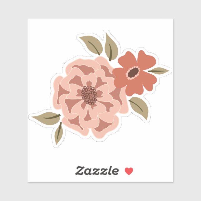 Sticker Viney naturel Floral Vins verts Motif (Feuille)