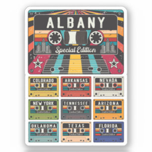 Sticker Vintage Albany City