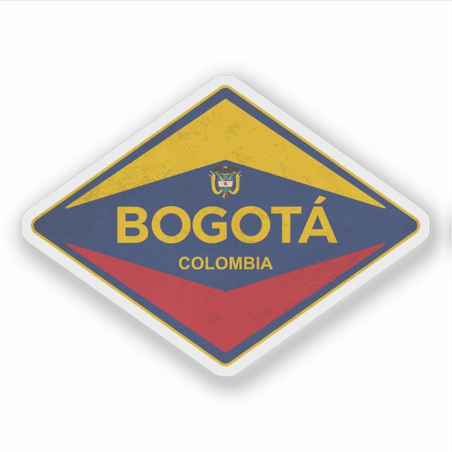 Sticker Vintage Bogota Colombia (Devant)