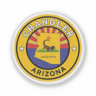 Sticker Vintage Chandler City, Arizona gifts