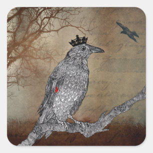 Sticker vintage Corbeau