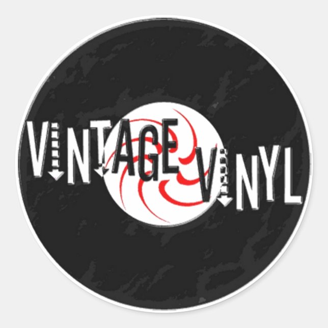 Sticker vintage de logo en vinyle (Devant)
