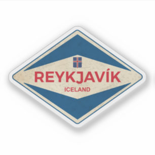 Sticker Vintage de Rekjavik
