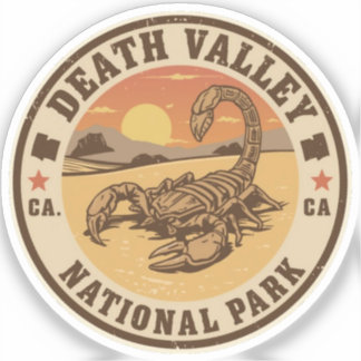 Sticker Vintage Death valley NP california desert gifts