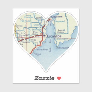 Sticker Vintage Escanaba MI