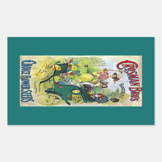 Sticker Vintage Fleur Jardin Semence Publicité Pub