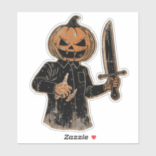 Sticker Vintage Halloween Scandale Jack saison Éffrayante