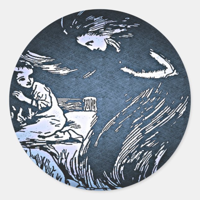 Sticker vintage Halloween Spirit (Devant)