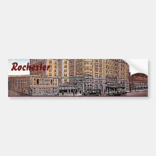 Sticker vintage Hotel Seneca Rochester NY Bumper