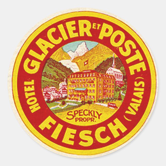 Sticker vintage Hotel & Travel (Devant)