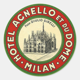 Sticker vintage Hotel & Travel