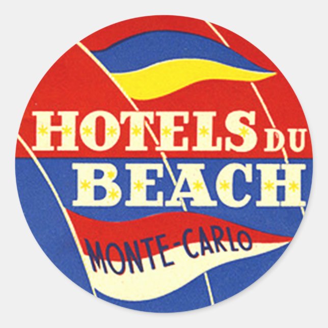 Sticker vintage Hotel & Travel (Devant)