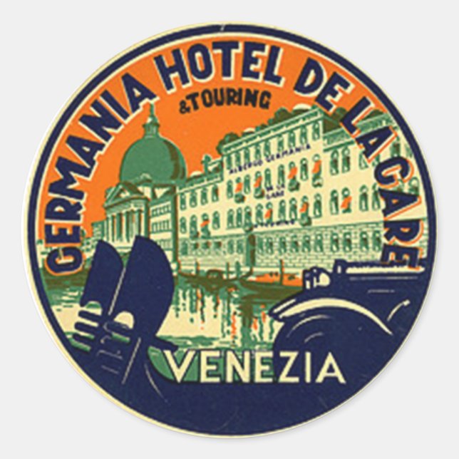 Sticker vintage Hotel & Travel (Devant)