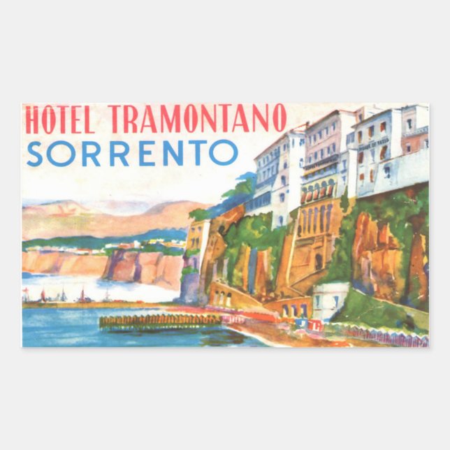 Sticker vintage Hotel & Travel (Devant)