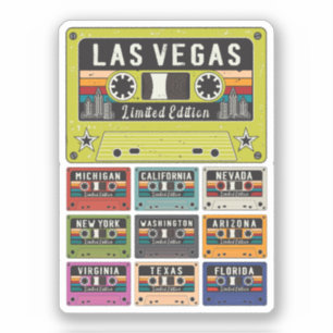 Sticker Vintage Las Vegas City