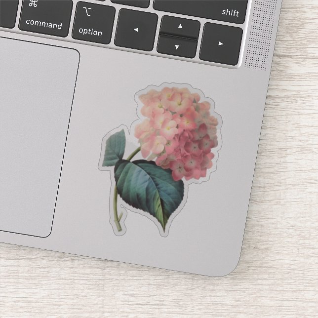 Sticker Vintage rose Hydrangea Floral (Détail)
