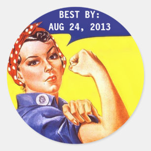 Sticker Vintage Rosie Le Riveter Canning MEILLEUR