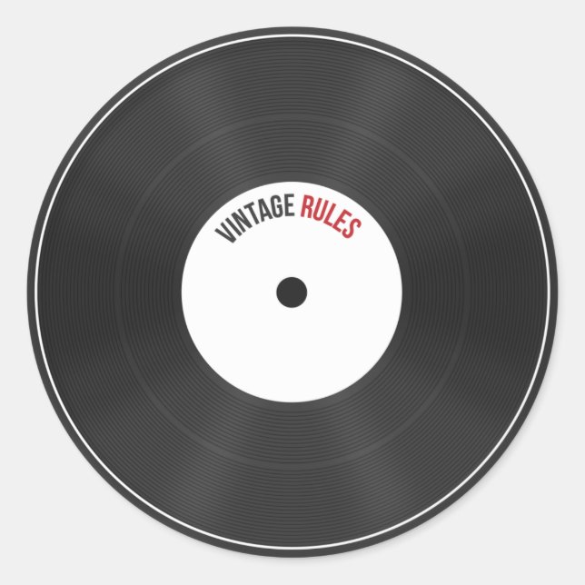 Sticker vintage Rules (Devant)