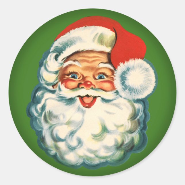 Sticker vintage Santa Claus (Devant)