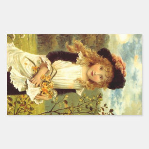 Sticker Vintage Victorien PinaFortes Daffodiles Jo