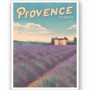 Sticker Vintage voyage Provence France Rétro Pittoresque