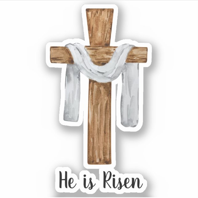 Sticker Vintage Waterton Cross Pâques (Devant)