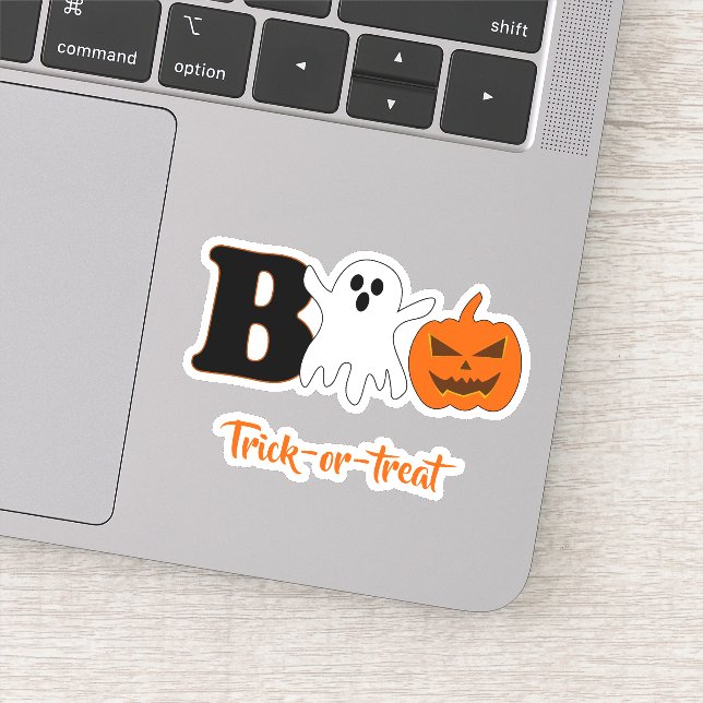 Sticker Vinyl Boo Halloween Funny (Détail)