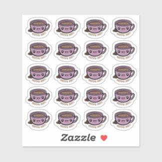 Sticker Vinyl Coupe de café Happy Mail Coupé sur m