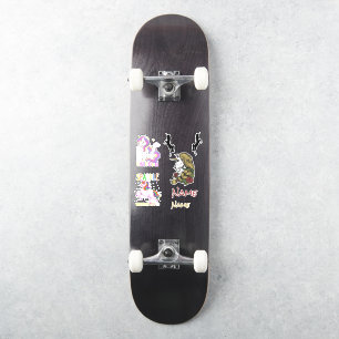 Sticker Vinyl Coupé Personnalisé Unicornes Skatebo