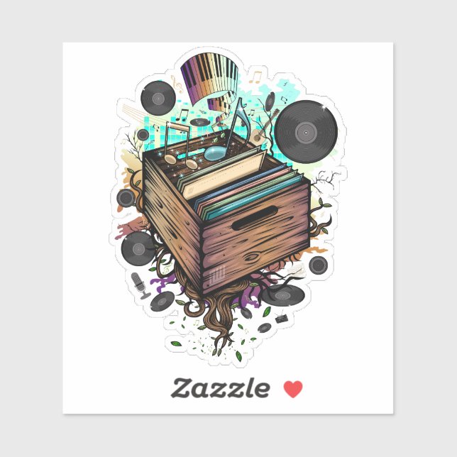 Sticker Vinyl Crate (Feuille)