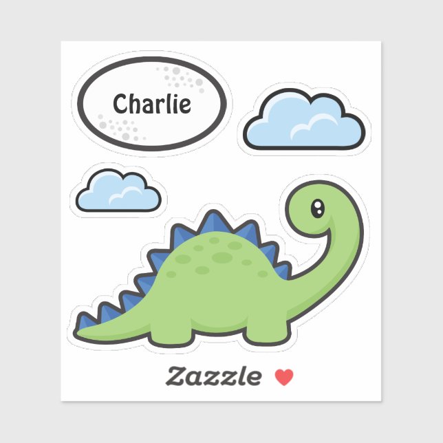 Sticker Vinyl Dinosaur (Feuille)