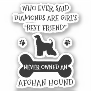 Sticker Vinyl, meilleur ami de chien de chien de chien afg