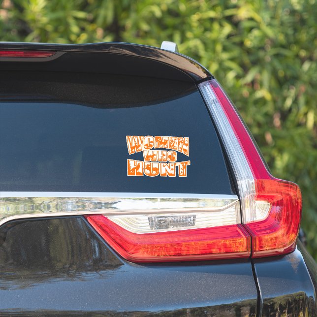 Sticker Vinyl pour femmes - Orange (Côté voiture)
