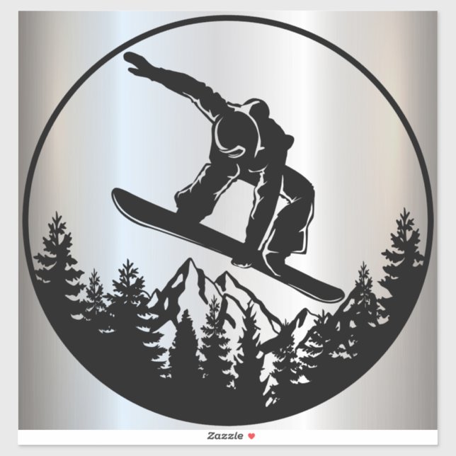 Sticker Vinyl Snowboard (Feuille)