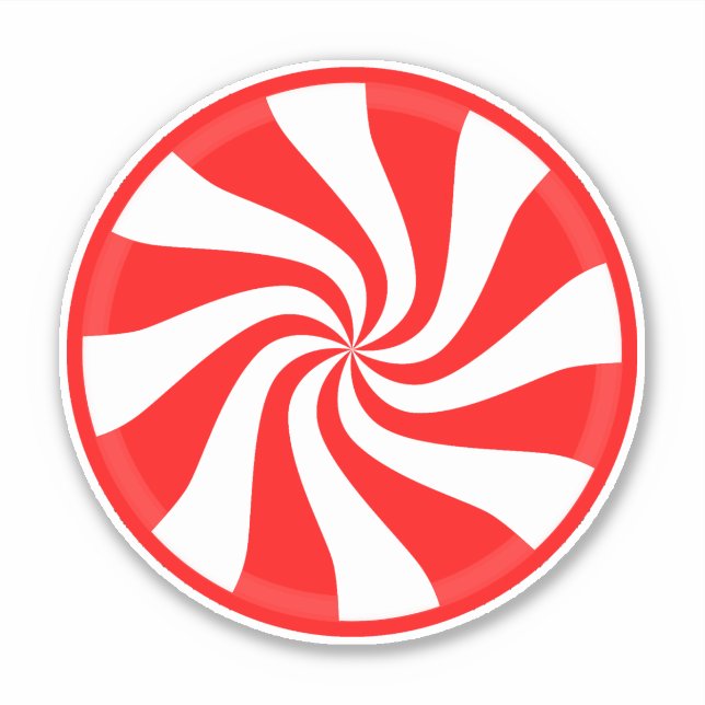 Sticker Vinyl Swirls Peppermenthe (Devant)