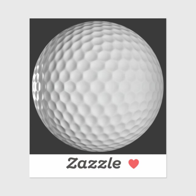 Sticker Vinyle de balle de golf  (Feuille)