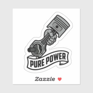 Sticker Vinyle de moto pour motard à piston de puissance p