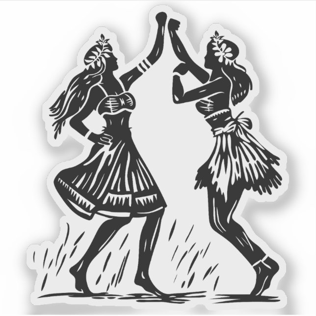 sticker vinyle Hula Dancer (Devant)