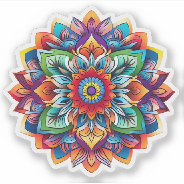 sticker vinyle Mandala (Devant)